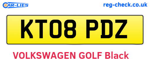 KT08PDZ are the vehicle registration plates.