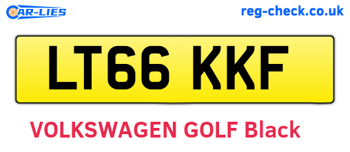 LT66KKF are the vehicle registration plates.
