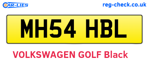 MH54HBL are the vehicle registration plates.