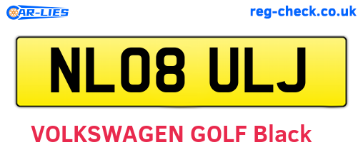 NL08ULJ are the vehicle registration plates.