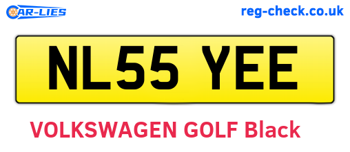 NL55YEE are the vehicle registration plates.