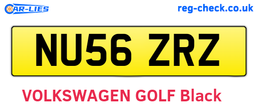 NU56ZRZ are the vehicle registration plates.
