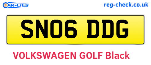 SN06DDG are the vehicle registration plates.