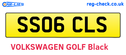SS06CLS are the vehicle registration plates.
