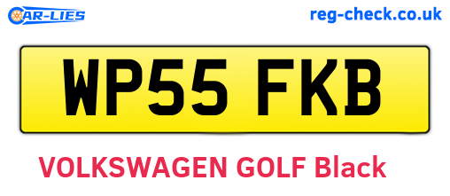 WP55FKB are the vehicle registration plates.