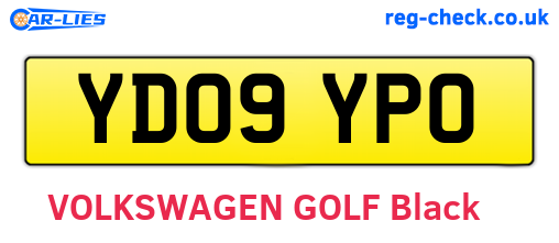 YD09YPO are the vehicle registration plates.