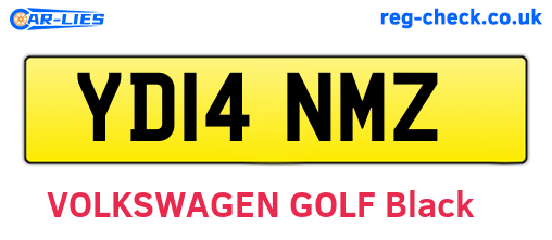 YD14NMZ are the vehicle registration plates.