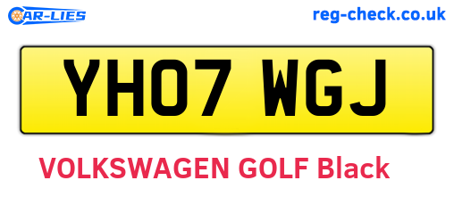 YH07WGJ are the vehicle registration plates.
