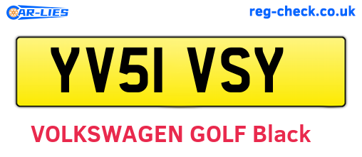 YV51VSY are the vehicle registration plates.