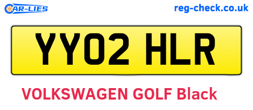 YY02HLR are the vehicle registration plates.