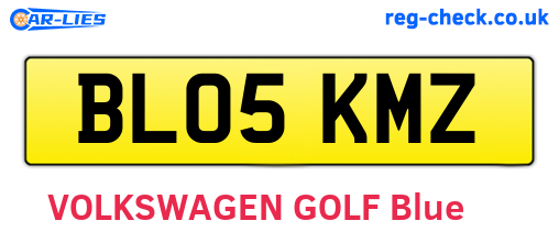 BL05KMZ are the vehicle registration plates.
