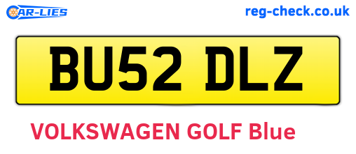 BU52DLZ are the vehicle registration plates.