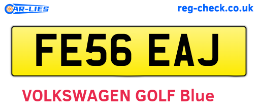 FE56EAJ are the vehicle registration plates.
