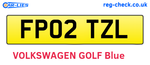 FP02TZL are the vehicle registration plates.