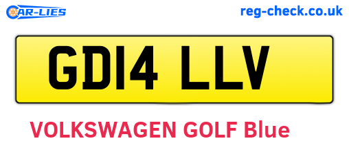 GD14LLV are the vehicle registration plates.