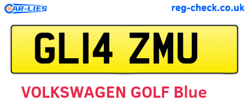 GL14ZMU are the vehicle registration plates.