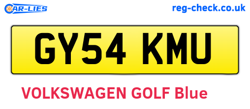 GY54KMU are the vehicle registration plates.