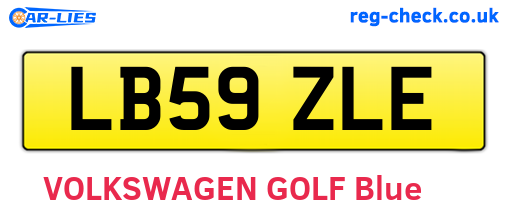 LB59ZLE are the vehicle registration plates.