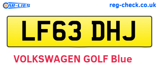 LF63DHJ are the vehicle registration plates.