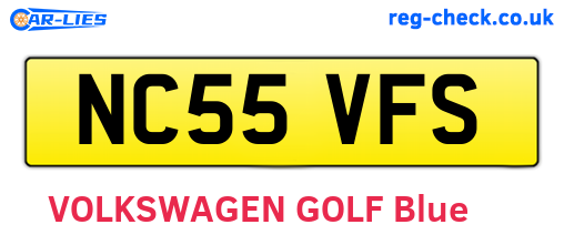 NC55VFS are the vehicle registration plates.