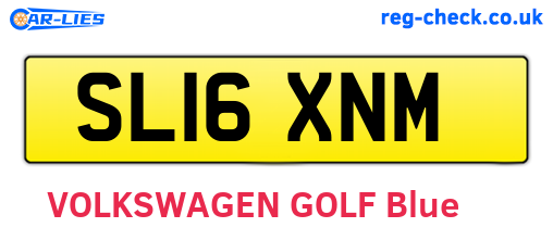 SL16XNM are the vehicle registration plates.