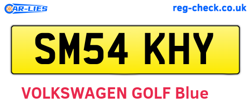 SM54KHY are the vehicle registration plates.
