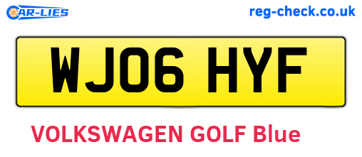 WJ06HYF are the vehicle registration plates.