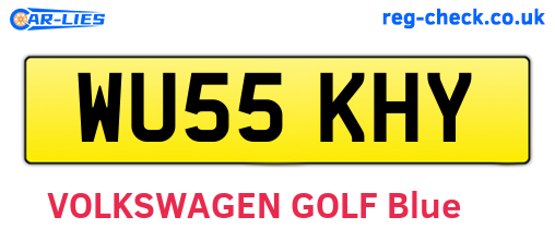 WU55KHY are the vehicle registration plates.