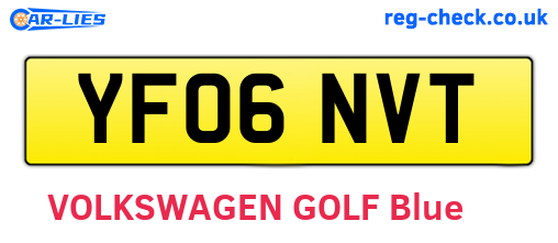 YF06NVT are the vehicle registration plates.