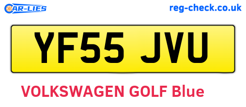YF55JVU are the vehicle registration plates.