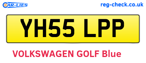 YH55LPP are the vehicle registration plates.
