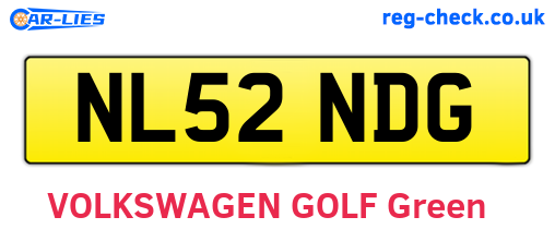NL52NDG are the vehicle registration plates.