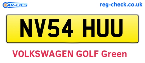 NV54HUU are the vehicle registration plates.