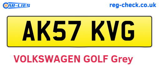 AK57KVG are the vehicle registration plates.