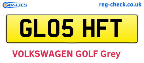 GL05HFT are the vehicle registration plates.