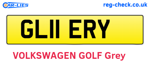 GL11ERY are the vehicle registration plates.