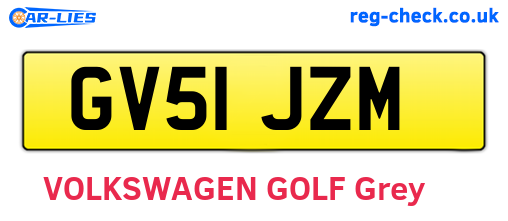 GV51JZM are the vehicle registration plates.