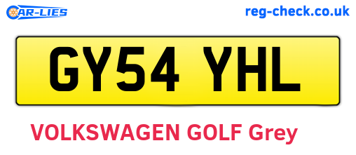 GY54YHL are the vehicle registration plates.