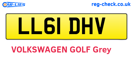 LL61DHV are the vehicle registration plates.