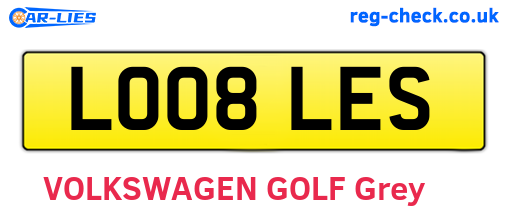 LO08LES are the vehicle registration plates.
