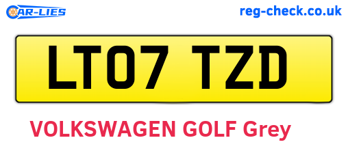 LT07TZD are the vehicle registration plates.