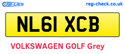 NL61XCB are the vehicle registration plates.
