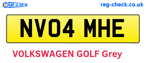 NV04MHE are the vehicle registration plates.