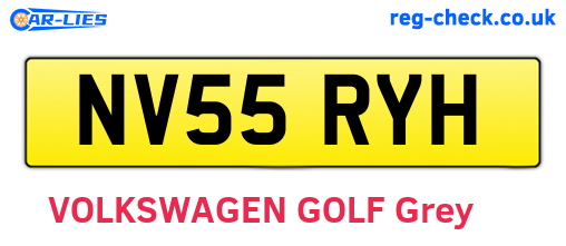 NV55RYH are the vehicle registration plates.