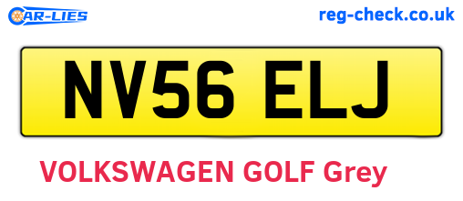 NV56ELJ are the vehicle registration plates.