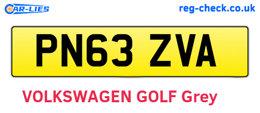 PN63ZVA are the vehicle registration plates.