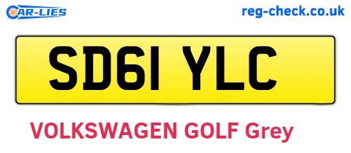 SD61YLC are the vehicle registration plates.