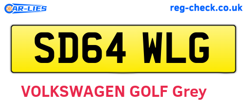SD64WLG are the vehicle registration plates.