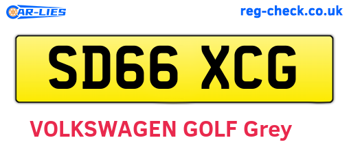 SD66XCG are the vehicle registration plates.