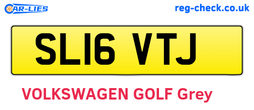 SL16VTJ are the vehicle registration plates.